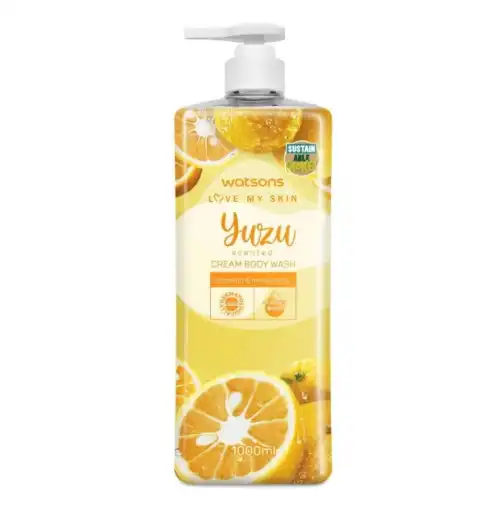 WATSONS Love my skin Cream Body Wash Scented Yuzu 1000ml