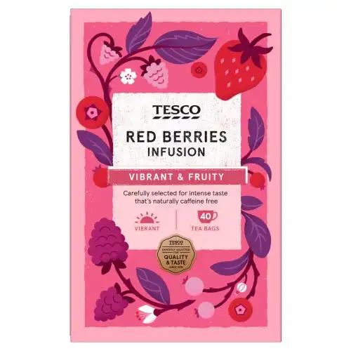 Tesco Red Berries 40 Tea Bags