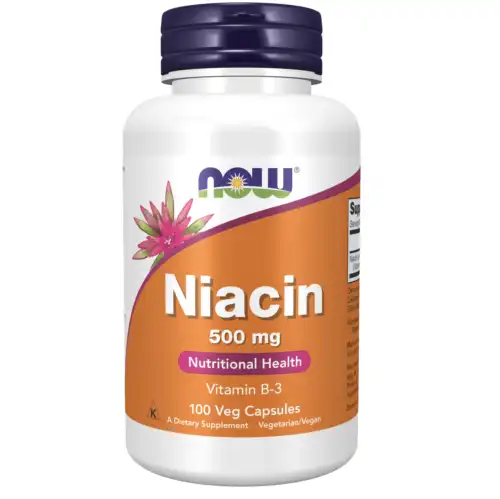 Now Foods Niacin 500 mg 100 Veg Capsules