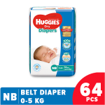Huggies Dry Belt Diaper New Born-64 Pcs (0-5 Kg)