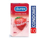 Durex Extra Thin Strawberry Condom 10pcs
