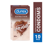 Durex Extra Thin Intense Chocolate Flavoured Condom - 10Pcs Pack