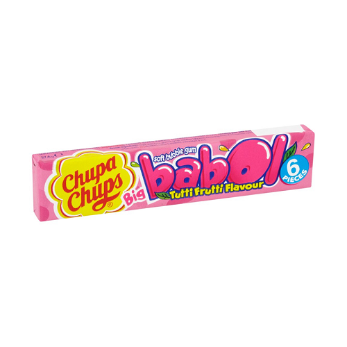 Chupa Chups Big Babol Tutti Frutti Flavour Soft Bubble Gum - 27.6g