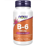 Now Foods Vitamin B-6 100 mg 100 Veg Capsules