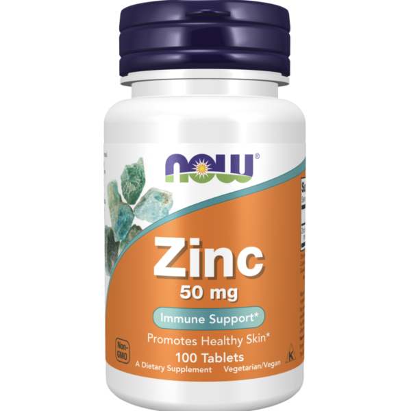 Now Foods Zinc 50 mg | 100 Tablets