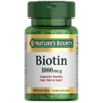 Nature's Bounty Biotin 1000mcg | 100 Tablets