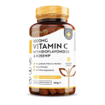 Nutravita Vitamin C 1000mg, Bioflavonoids Rosehip - 180 Tablets