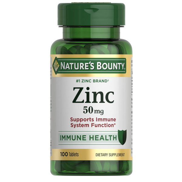 Nature’s Bounty Zinc 50mg | 100 Tablets