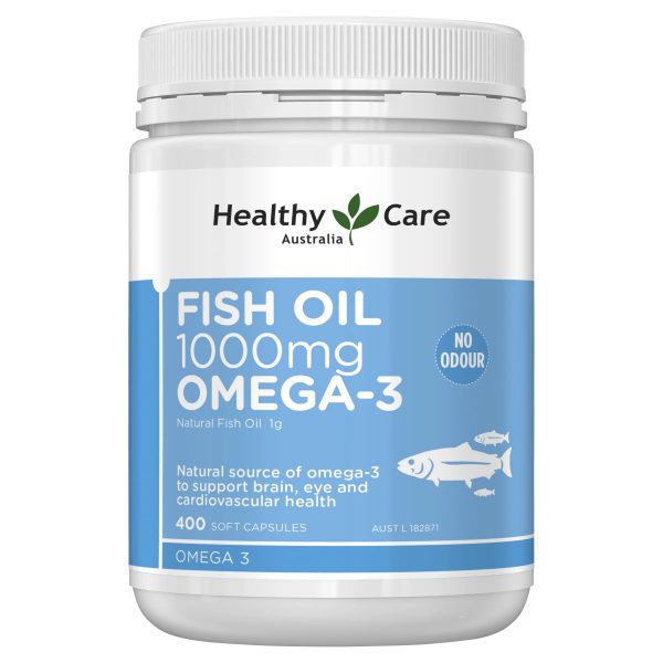 Healthy Care Fish Oil 1000mg Omega-3 | 400 capsules