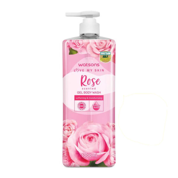 Watsons Love My Skin Scented Gel Body Wash Rose – 1000ml