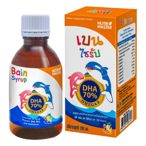 Nutri Master Bain Syrup DHA 70% Omega 3 150ml