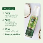 ORS Olive Oil Hold & Shine Wrap Set Mousse Infused with Coconut Oil for Restorative Shine 207ml - Image 2